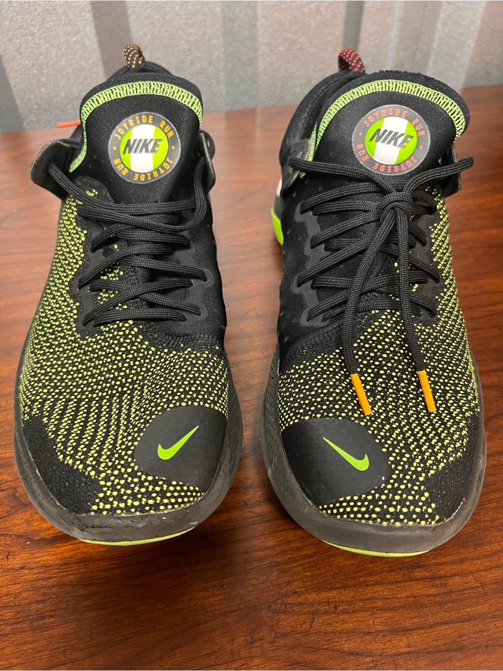 Nike Joyride Run FK Black White Electric Green size 14